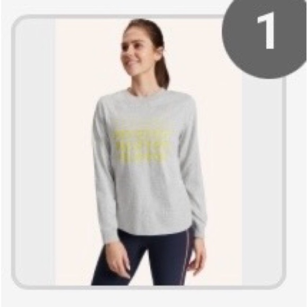 Peloton Gray Long Sleeve Women's Tee - large